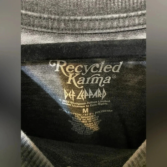 Recycled Karma Def Leppard World Tour 1987 Sweatshirt - Size Medium - Picture 5 of 11
